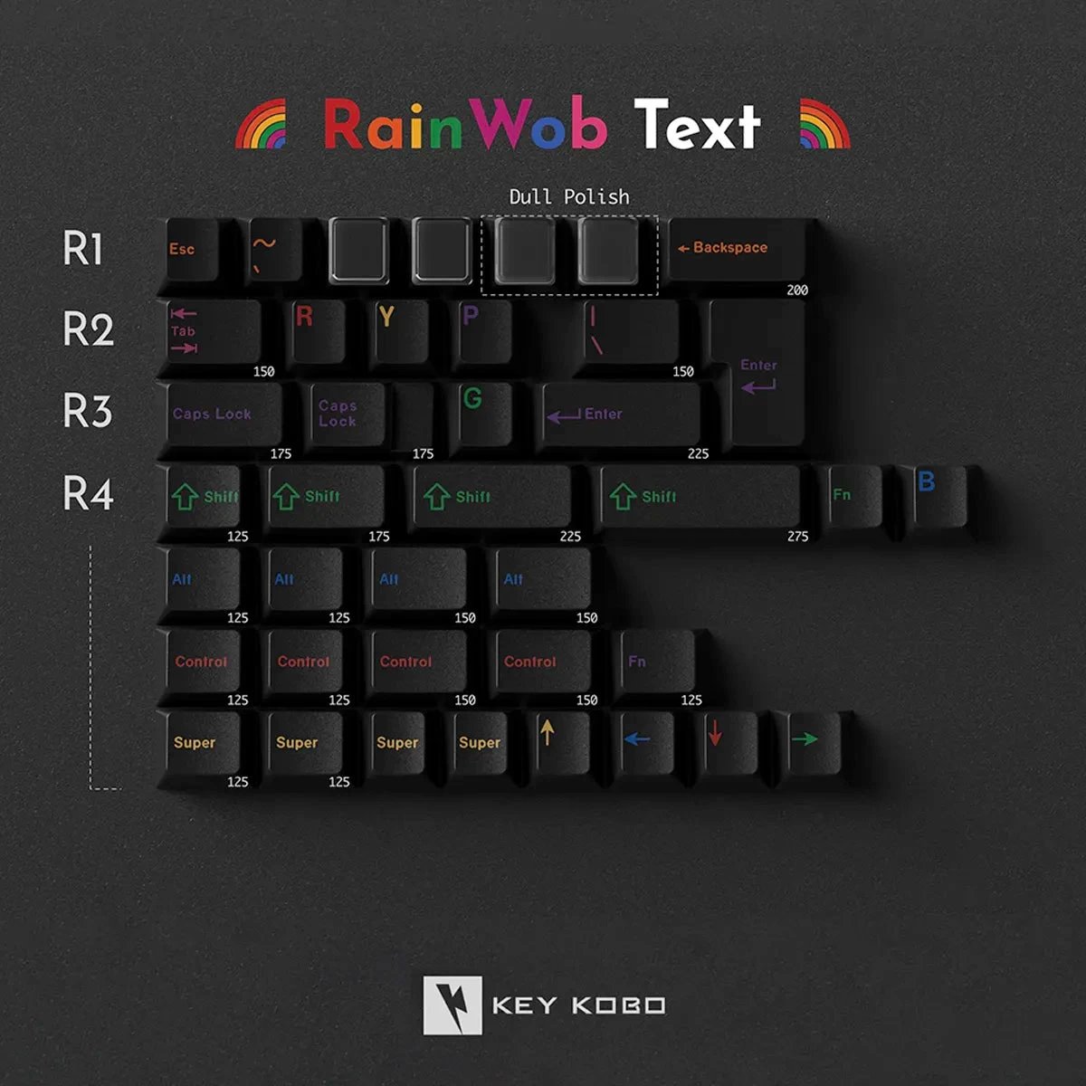 Keykobo RainWoB Accent Keycaps 14 Keykobo RainWoB Accent Keycaps - Image 12