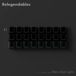 PBTfans Retro Dark Lights Keycap Set Doubleshot PBT -Featured Keyboard Store pbtfans retro dark lights keycap set doubleshot pbt 103295